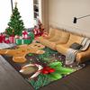 Tappeto di Natale Cartone Animato Babbo Natale Camera da Letto Comodino Soggiorno Area Divano Tappeto Grande Antiscivolo Tappetino per Pavimento Ingresso Zerbino