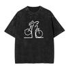 Washed Vintage Osvaldo Cavandoli La Linea Funny Graphic Tshirts Men Women Clothing Anime Oversized Short Sleeve Tops T Shirts