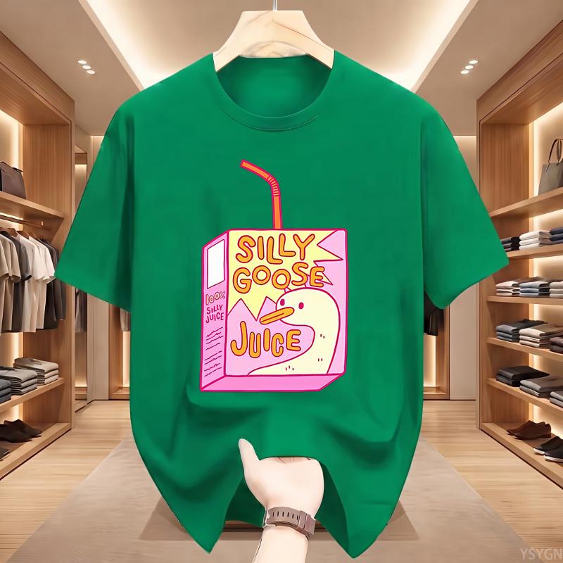 Silly Goose Juice Classic TShirt Unisex WoUnisex T Shirts High Quality Cotton Clothes Short Sleeve Crew Neck Tee Shirt Summer Top