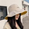 Girl's Fashion Small Fresh Little Daisy Big Eaf Sunshade Hat Anti UV New Korean Edition Trendy Sunshade Hat Creative Gifts