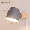 Nordic LED Wall Sconce Minimalist Iron with Switch E27 Wall Lamp For Bedroom Bedside Study Office Indoor Illumination Fixtures