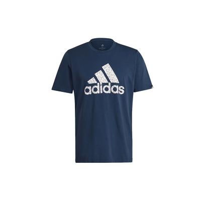 Leo Logo Print Sports Crew Neck T-Shirt Men Tops Navy-Blue GL2397