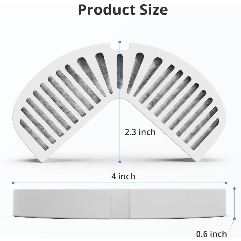 Cat Water Filter 3 Pack Replacement Filters for Ceramic & Stainless Steel Fountains Automatic Pet Fountain Dog Water Dispenser