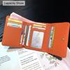 2025 New Short Wallet Genuine Leather Women Wallets Brand Designer Purse Two-toned Cowhide Billfold Triumphal Arch Card Holder