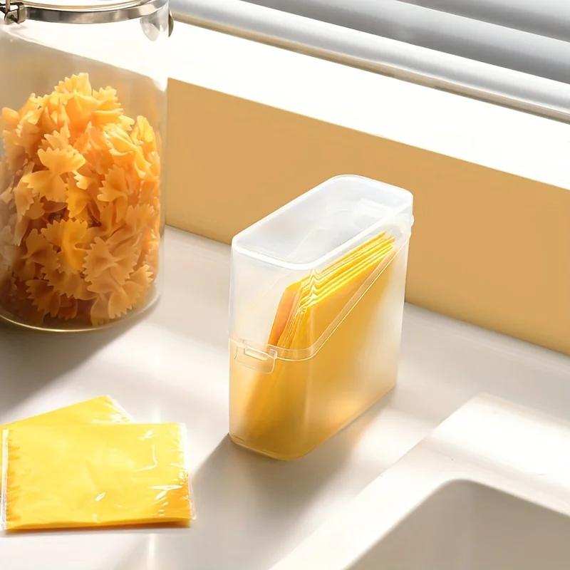 Japanese Cheese Slice Storage Box Compact Stylish Fridge Organizer for Freshness and Convenience Keep Your Cheese Neat and Tidy
