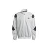 Plaid Pattern Loose Zipper Jacket White Men's GL5689