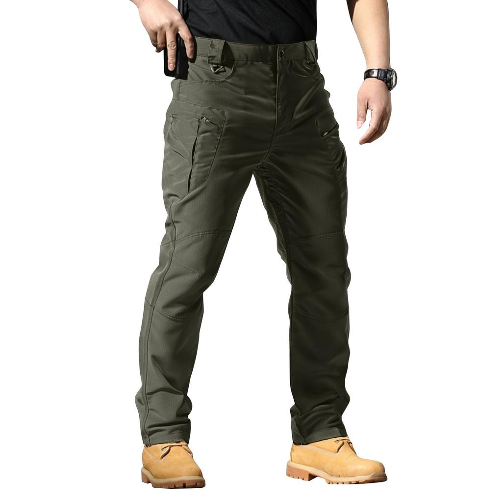 Mens Pants Ripstop Cargo Work Pants with Multi-pocket Water Resistant Breathable Hiking Camping Travel Fishing Construction Pants