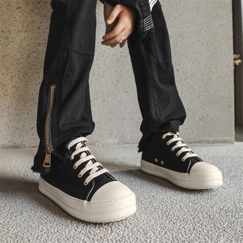 Canvas Shoes Platform Niche High Street Couple Vulcanized Soft Sole Low Top Fashion Trend Versatile Casual Women's Shoes