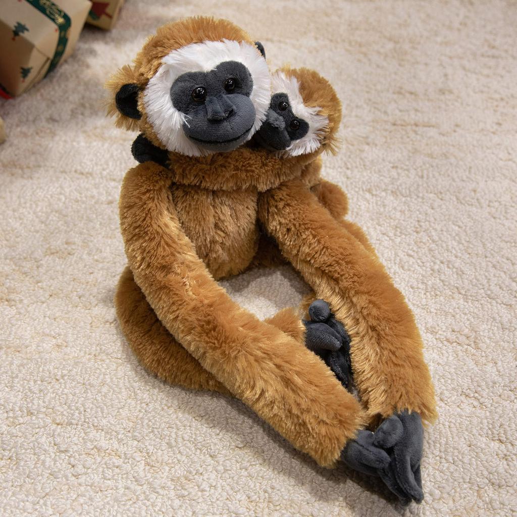 Simulation Long Arms Animal Plush Toy Cute Mom&Baby Gorilla Monkey Chimpanzee Sloth Lemur Doll Hanging Decorations Ornaments