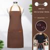 Custom Logo Waterproof Waist Apron for Milk Tea, Hot Pot, and Coffee Shop Staff