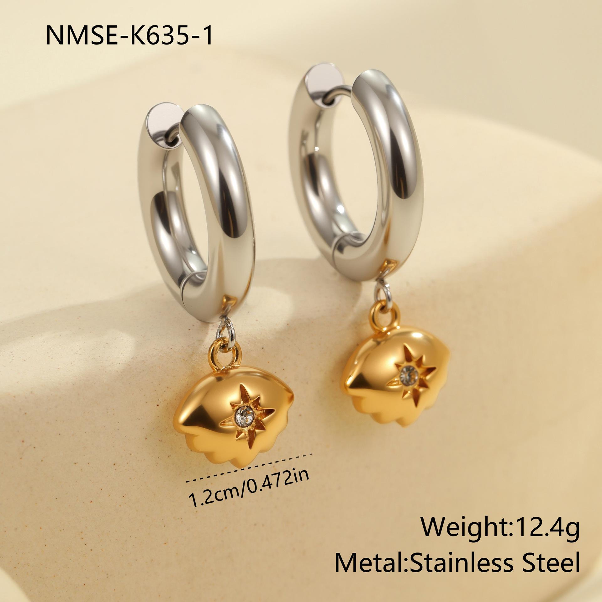 GEMCHIC Women s Stainless Steel 18K Gold Silver Plated Christmas Tree Heart Earrings Fashion Design
