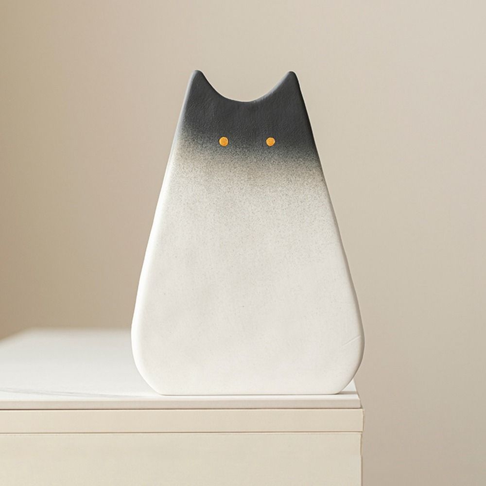 High-end Cat Ceramic Vase Cute Hydroponic Vase Nordic Desktop Cat Vase  Living Room