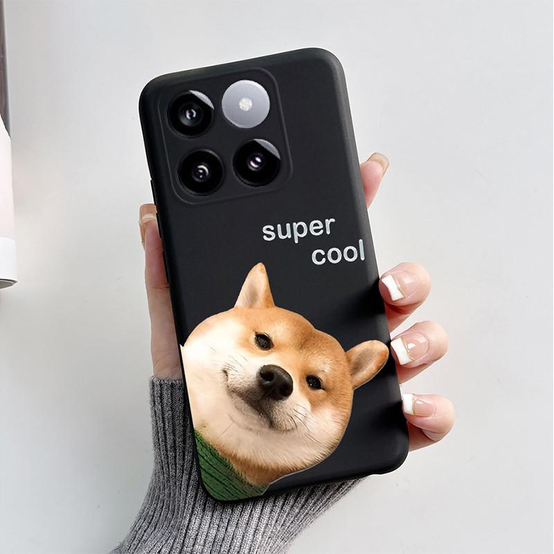 For Xiaomi Mi 14T Pro Case Cute Cartoon Cat Dog Fox Painted Cover Silicone Phone Case For Xiaomi 14T Pro 14TPro Mi14T Soft Funda