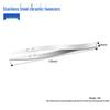 Stainless Steel Anti-Static Ceramic Tweezers - High Temp Resistant & Anti-Corrosion