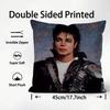 M-Michael Jackson Classic Singer Cushion Cover Pattern Printed Pillowcase for Living Room Sofa Cushion Cover & Bedroom Decor