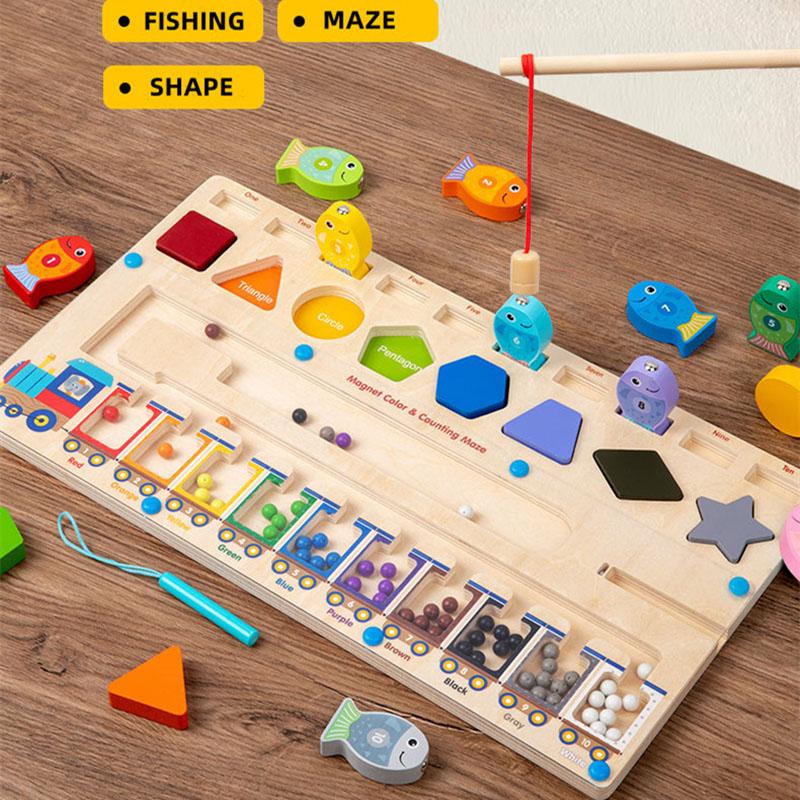 Toys Magnetic Alphabet Maze Letter Puzzle Montessori Motor Skills Wooden Learning Letter Board Sensory Activities for Toddlers
