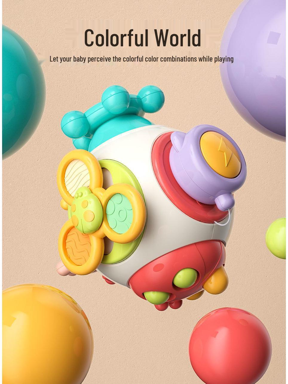 

Занят ловлей мяча: Тактильная погремушка для младенца и малыша для тренировки движений рук и концентрации