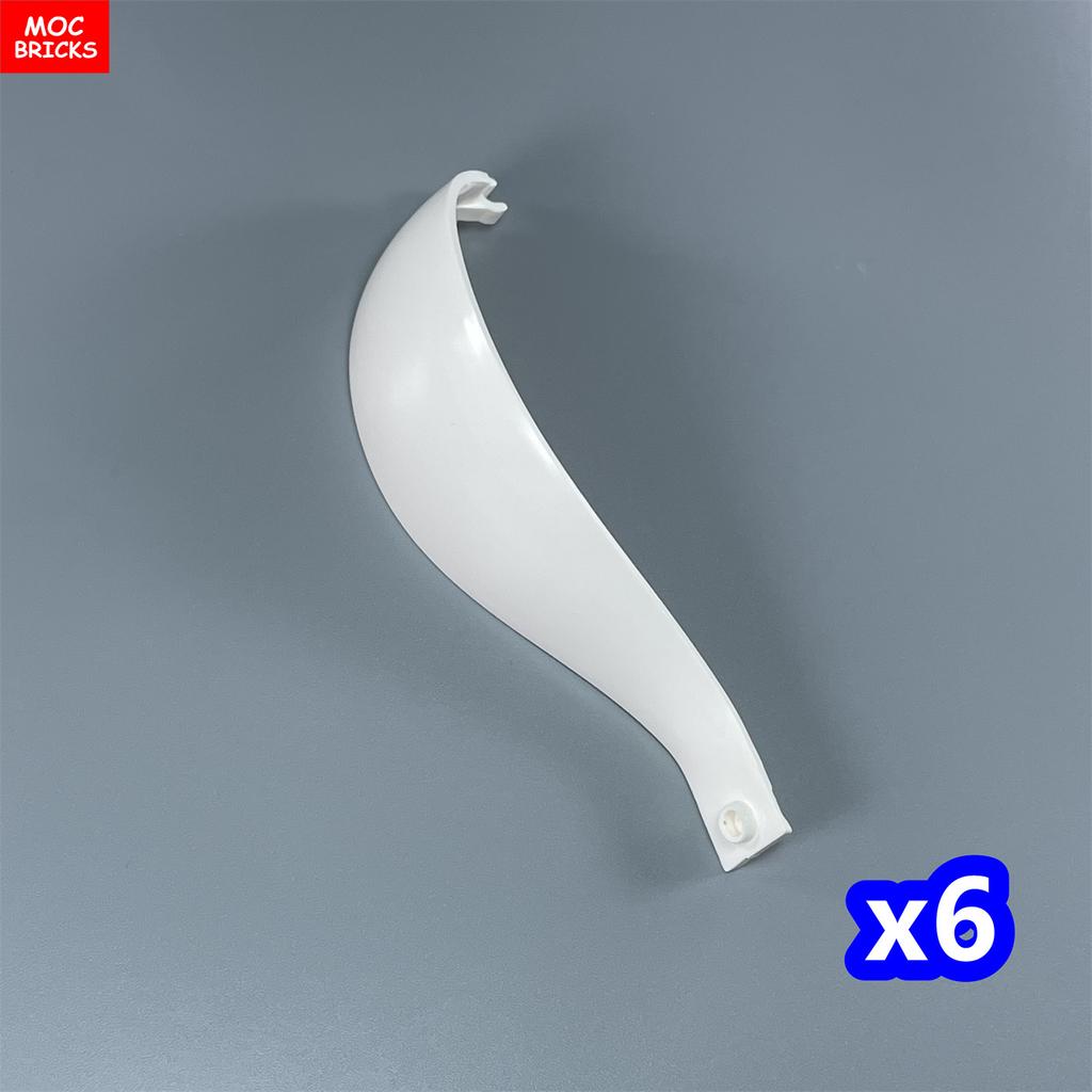 Non-Toxic Moc Bricks Window Fence Arch White Winter Snow Horse Figure City Architectural Church Accessories Children Christmas Toys