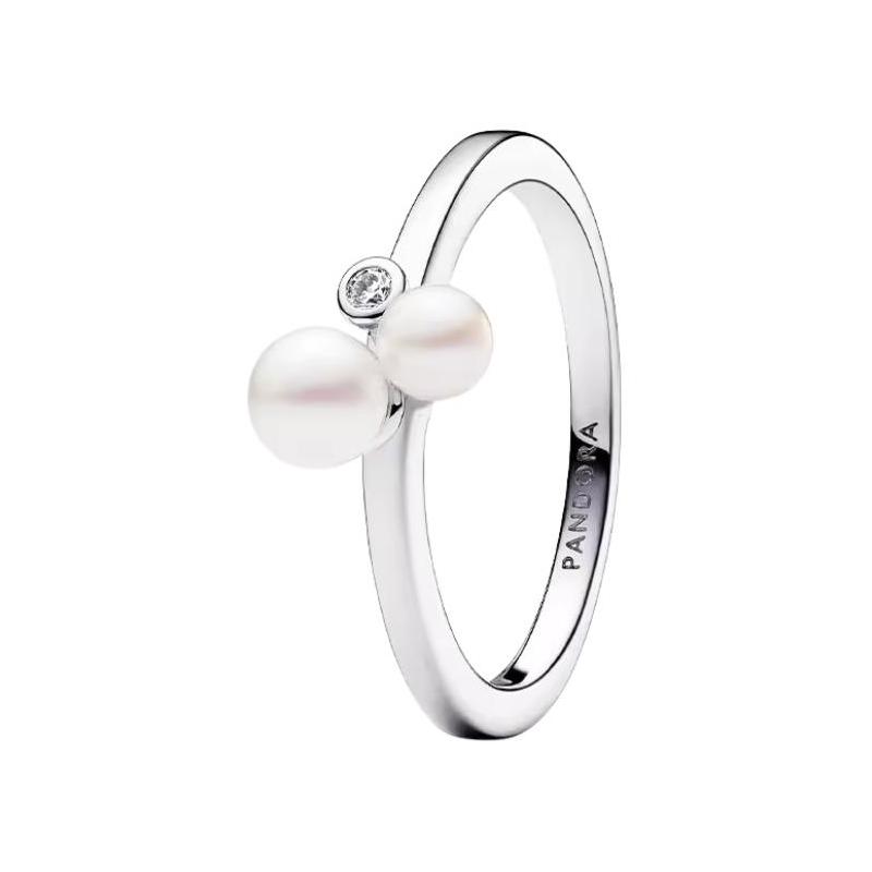 Pandora Logo engraved detail 925 silver ring women s silver 193156C01