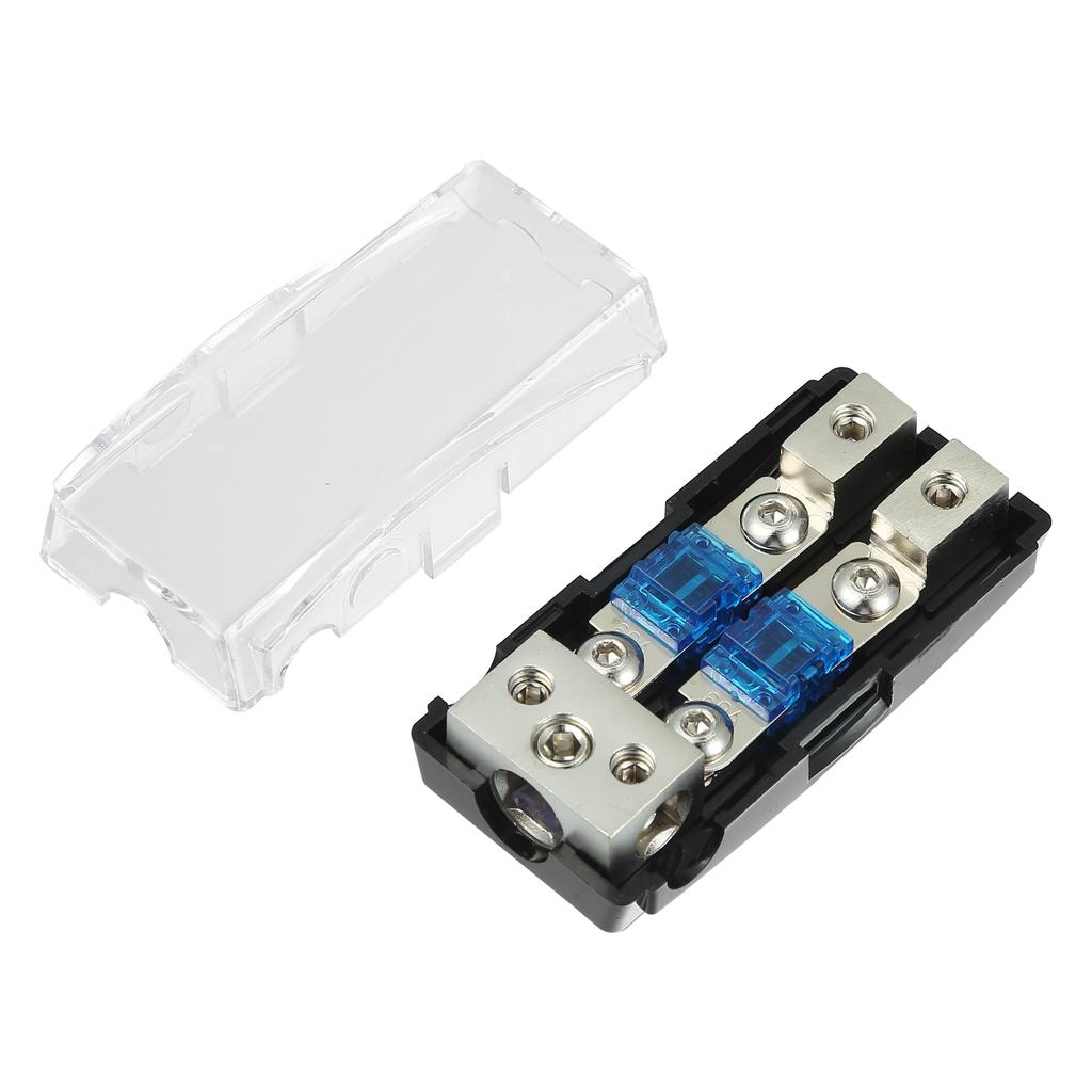 uxcell AFS Fuse Holder Fuse Box Fuse Cap Fuse Block Holder 2-Way 60A ANL with Fuse for Car Audio