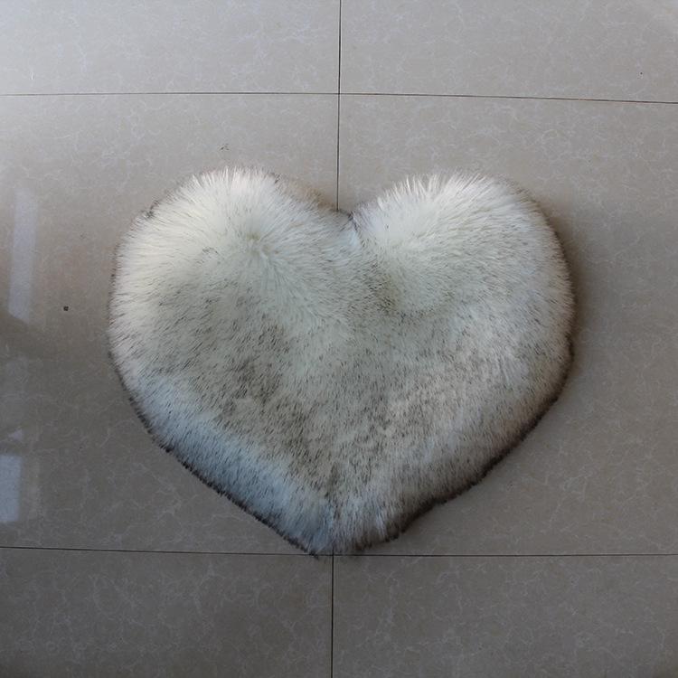 Spot Love Faux Wool Rug, Mattress Blanket, Sofa Cushion, Plush Foot Pad for Living Room, Coffee Table, or Bedroom