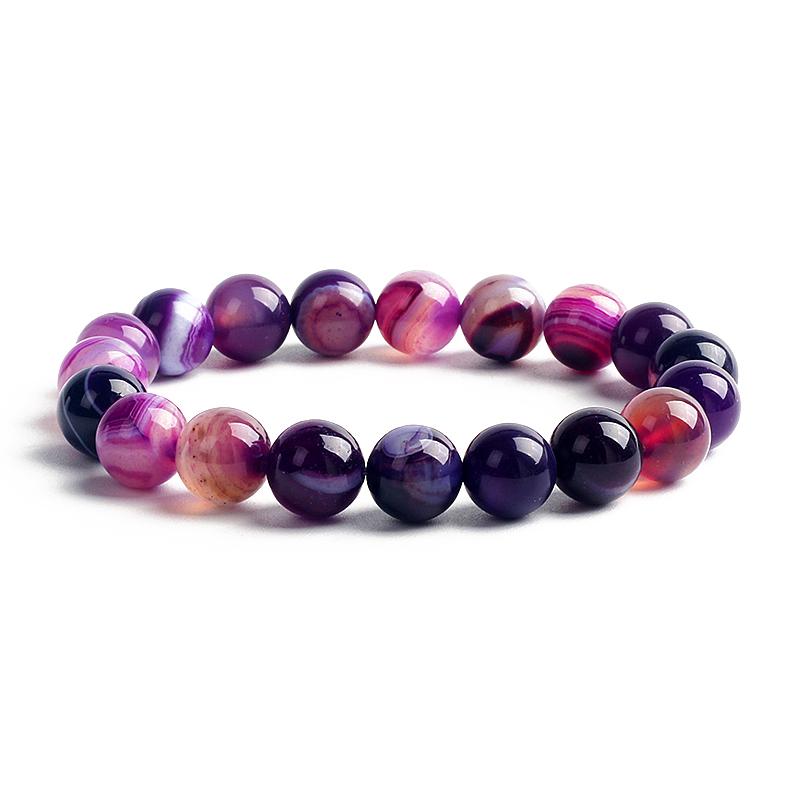 10MM Natural Stone Beads Bracelet Men 8MM Reiki Tiger Eye Agates Quartz Beaded Bracelets for Women Elastic Rope Handmade Jewelry