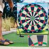 Conjunto de Jogo de Chipping de Golfe com 16 Bolas de Golfe 6 Estacas Jogos Internos Externos Equipamento de Brincar Golfe Pontuação Jogo de Dardos Chip