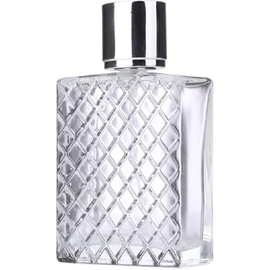 Atomizer Perfume Bottle, 100Ml Glass Spray Bottles, Refillable Perfume Atomizer Bottle, for Essential Oil, Perfumes (Clear 4 Pcs) 1 Pcs