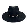 New Suede Peach Heart Top Western Cowboy Hat Top Hat Flat Brim Straight Edge Jazz Hat