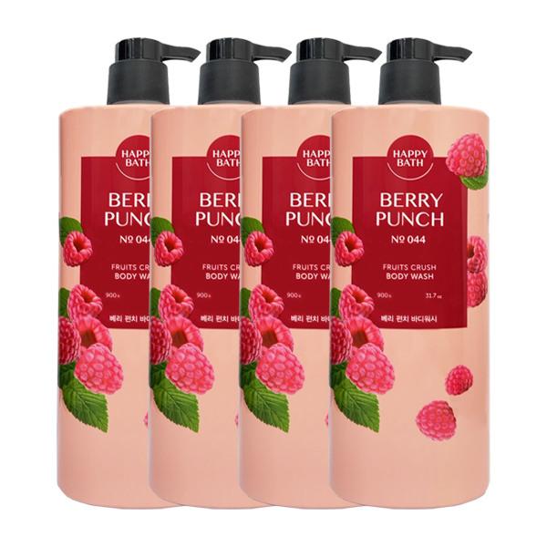 

HAPPY BATH Fruit Crush Body Wash Berry Punch 900g x4