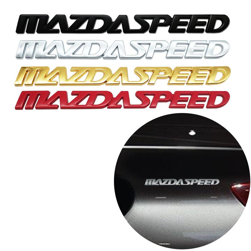 3D Metal Car Styling AWD 2.0 2.5 Emblem Car Rear Tail Trunk Sticker For M3 M5 MAZDASPEED MS Badge Decal Front Grill Decor