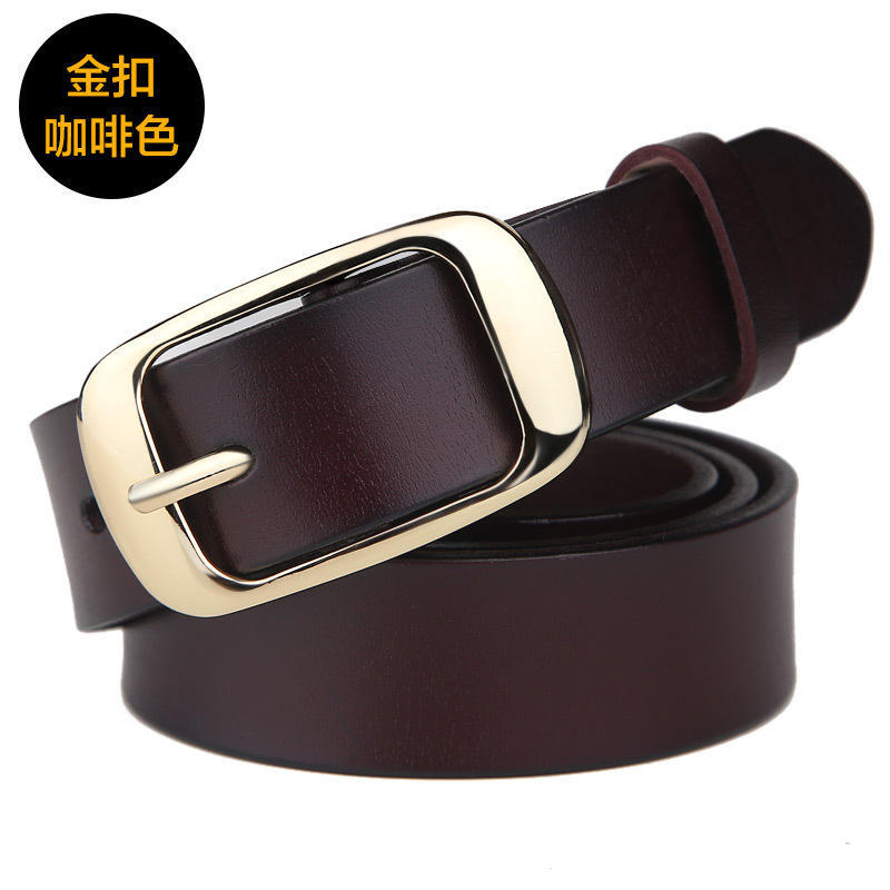 Women'S Belt Trendy Leather Cowhide Leather, Women'S Belt Decoration