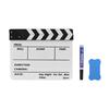 Professional Acrylic Clapboard Dry Erase TV Film Movie Director Cut Action Scene   Board Slate With Marker Pen Eraser