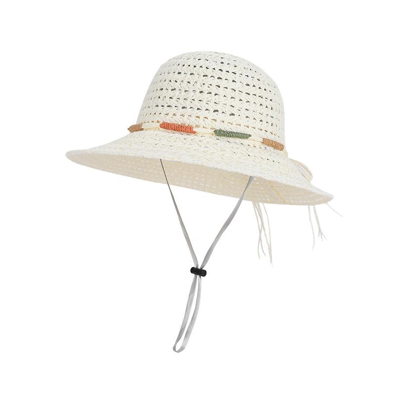 Women Summer Large Brim Sun Protection Straw Hat For Beach Vacation