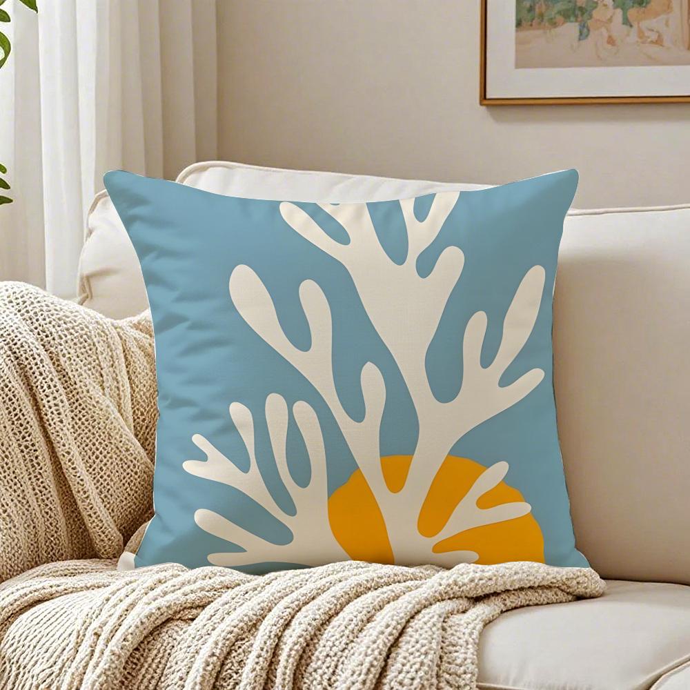 Cuscino Boho Matisse Linea Corallo Disegno a Linee Cuscino Copricuscino Federa Anti-Acari Decorazione Divano Soggiorno Cuscino Stanza