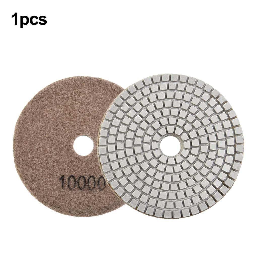 4" Diamond Polishing Pad 100mm Wet/Dry Polishing Pads Flexible Grinding Discs For Granite Marble Stone Concrete Floor Polishing
