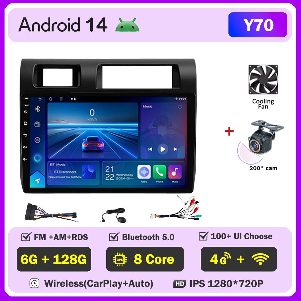 For Toyota Land Cruiser 70 Series LC70 LC71 LC76 LC78 LC79 Carplay Auto Screen Wireless Android Auto Car Intelligent Systems DSP