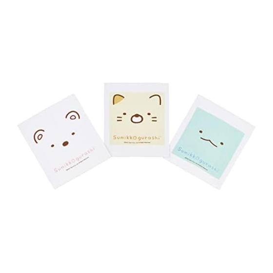 Skater Oshibori Towel Set of 3, Sumikko Gurashi, OAC1T-A. Convenient for meal times, perfect for outings like picnics and sports days. Also useful as