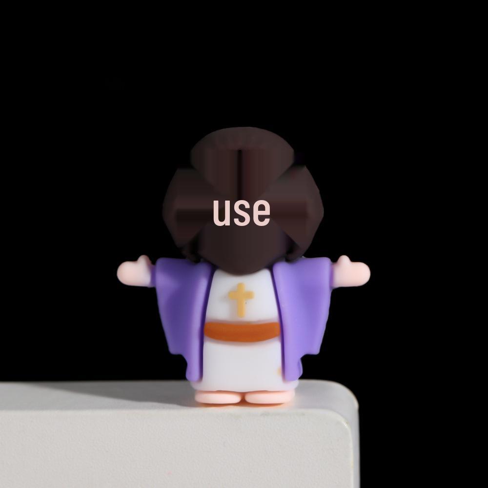 Creative Easter Ornaments: Painted Egg & Cartoon Rabbit Plush Toys for Home Decor & Gifts