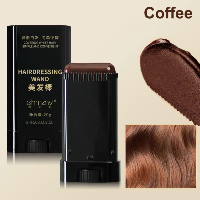 Hair Color Stick For Men & Women Quickly Covers Gray White Hair Concealer Hairline Instant Covering Hair Dye Stick Applicator