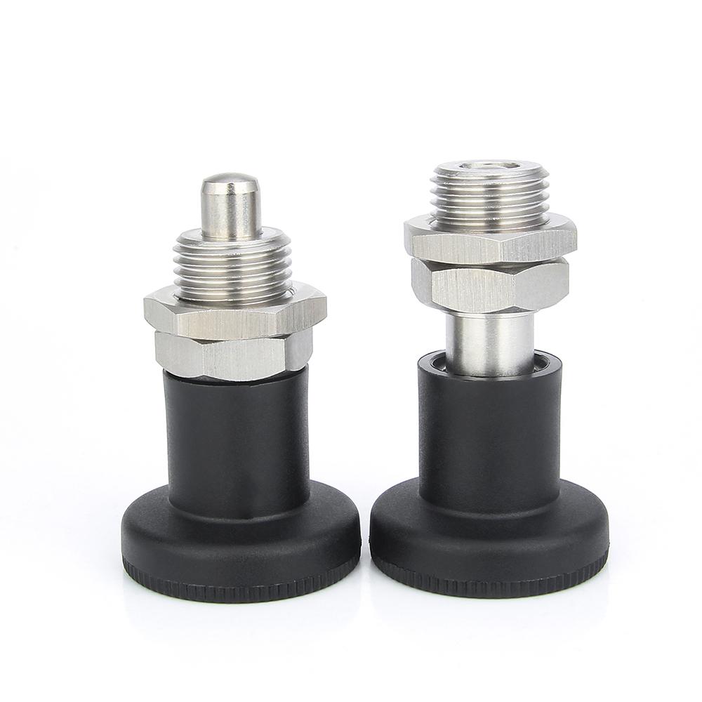 M12/M16 Fine Thread Stainless/Carbon Steel Locking And Positioning Index Bolts KST216 Three Colors Plastic Knob Indexing Plungers