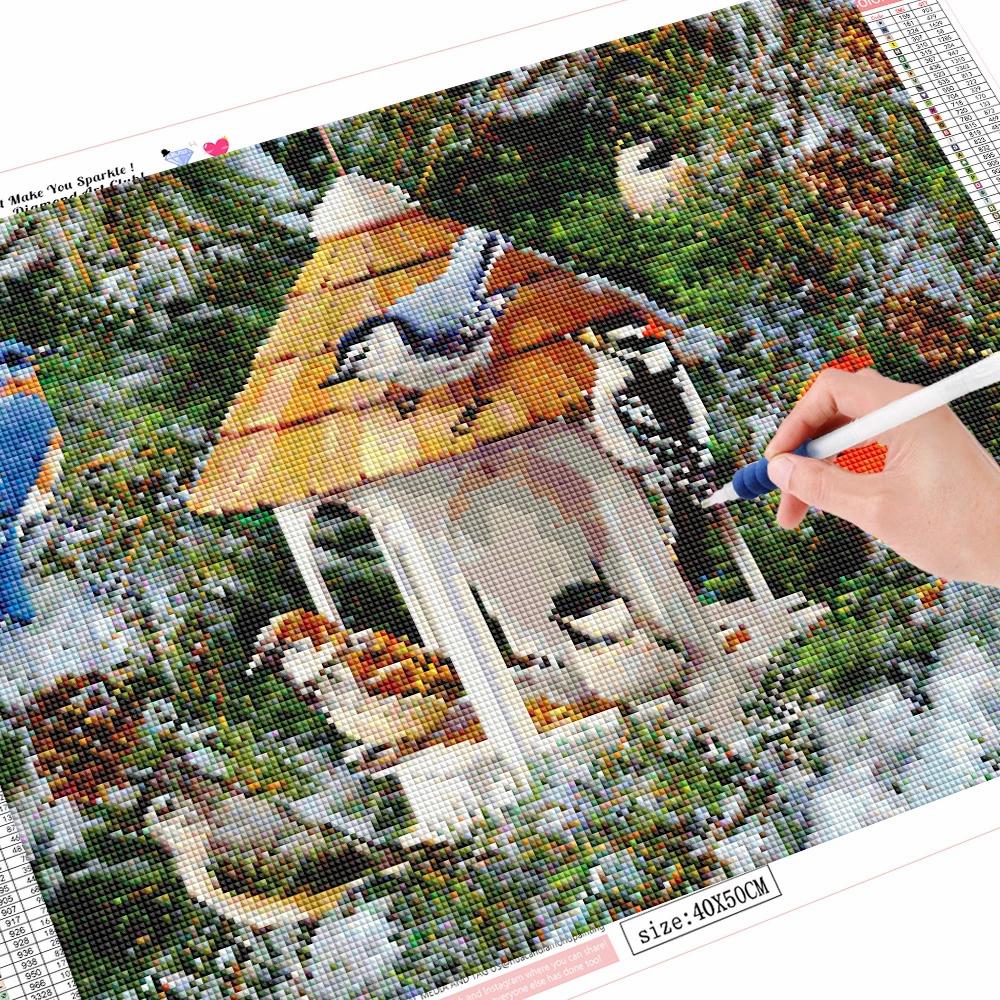 5D DIY Diamond Painting Bird Cross Stitch Kit Diamond Embroidery Animal Rhinestones Pictures Handicrafts
