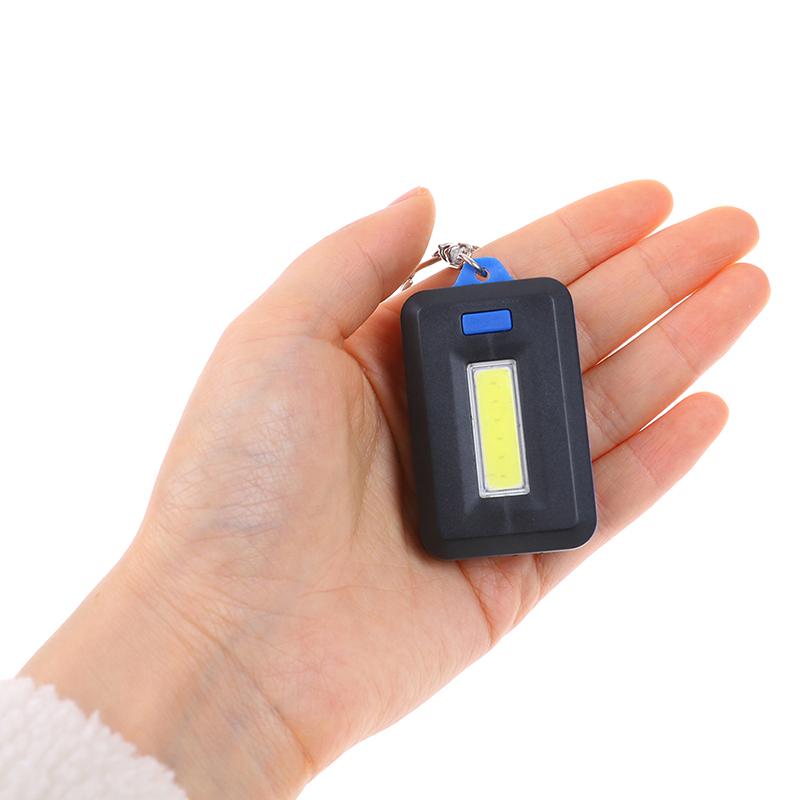 Cob Flashlight Keychain Mini Led Flashlight Portable Outdoor Emergency Light