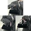 Black Bag Pu Leather Handbag With Zipper Closure And Card Pocket For Daily Use