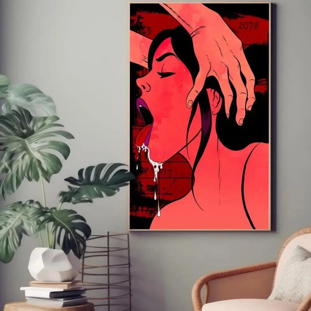 Film Clasic Abstract Nordic Nud Femeie Sexy Bărbați Postere Calitate HD Poster Artă de Perete Pictură Studiu Living Decor Acasă Cadou