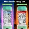 Automatic Male Masturbator Penis Pump Adult Toys Sex Toys with 3 Pump & 7 Rotating & 7 Licking & 7 Sucking Male Masturbators