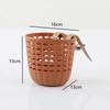Kids Bike Basket Durable Storage Basket With Adjustable Pu Straps Handlebar Basket For Children Girls Outdoor Biking Toddlers