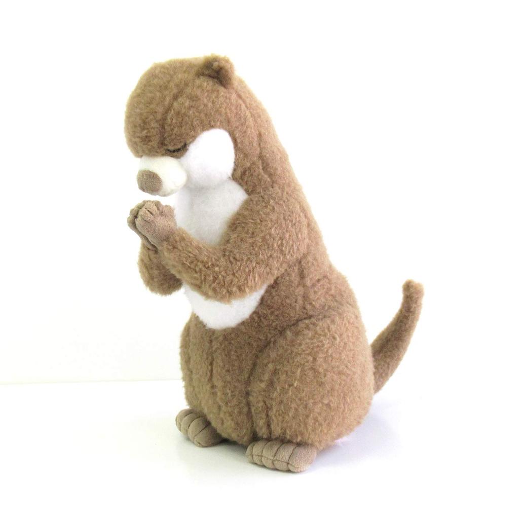 Shinada Global Asian Otter Plush 15 X 17 X 32 Animal Prayer-Shaped Small-Clawed Toy, Cm, Merchandise, GSHO-0250K