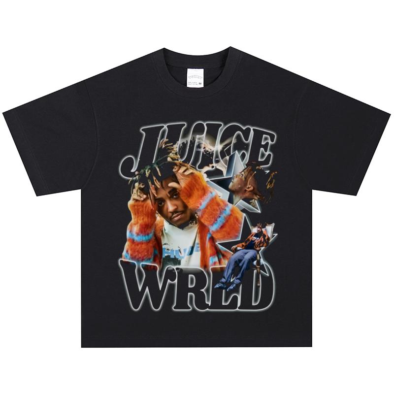 Футболка Juice Wrld, Мягкая ткань, Повседневная XL