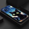 Cartoon Cat Van Gogh Starry Painting Phone Case For Xiaomi Poco X7 F7 Pro X3 X5 X6 M5 M7 F6 Mi 15 Ultra 14T 13T 12 11T Pro Cover